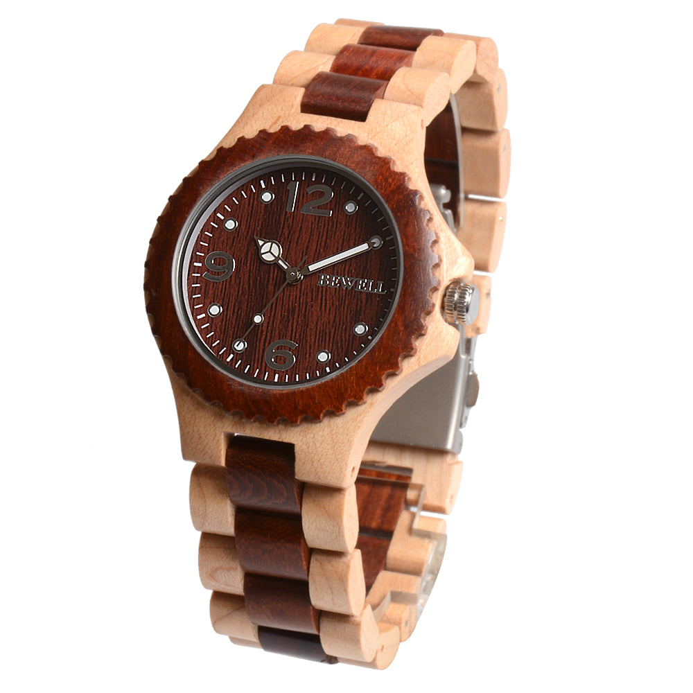 2019 Bamboo Thick Cord Women Wooden Watches